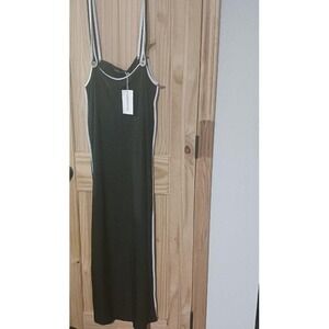 Loragal Black /White‎  Trim Summer  Maxi Dress Size XL NWT Beach Sun Fun